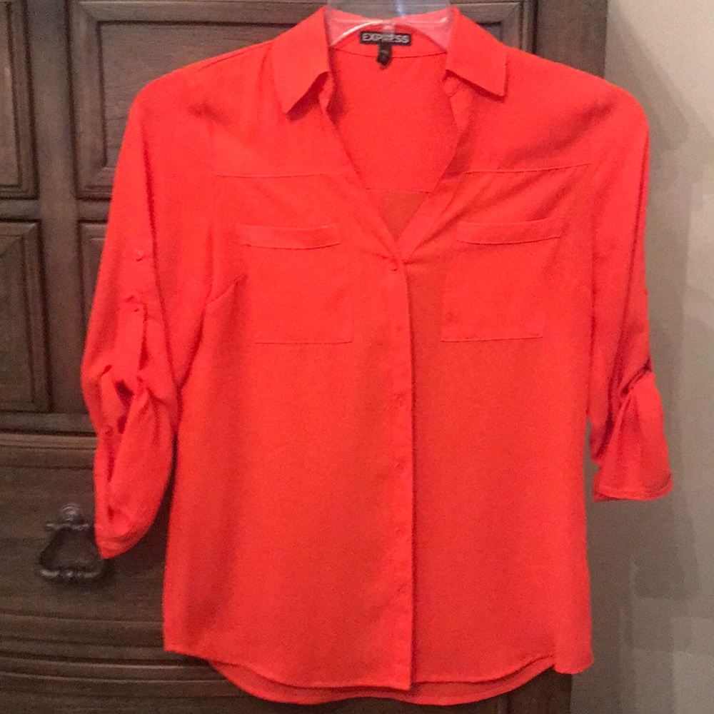 Ladies Express button down top